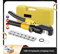 Pince à sertir de câblage de câble de bricolage d'outils de sertissage hydrauliques de YQK-70, outil de fil de câble de Terminal électrique de presse hydraulique sans fil Jaune