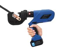 Pince à sertir électrique-hydraulique, tension 18 V, force de sertissage 120 kN, compatible avec des sections de 16 à 400 mm², course de 42 mm, batterie lithium-ion de 40 Ah