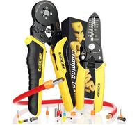 Pince à sertir électrique - SWAPY - Auto-ajustable 0,25-10 mm² - Pression carrée uniforme - Poignée ergonomique