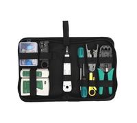 Pince à sertir et à dénuder, Pince à Serre-câble réseau + testeur de câble réseau Professionnel RJ45 RJ11 RJ12 CAT5 UTP LAN, Ensemble d'outils manuels