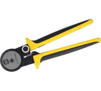 Pince à sertir HARTING à 4 encoches, avec douilles de positionnement pour les types de contacts suivants : D/E/C/Yellock, section de 0,14 mm² à 4 mm² /