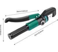 Pince à sertir hydraulique - Àmanuelle - Force de sertissage de 60 kN - 8 paires de matrices - Pour tubes en aluminium et en plastique