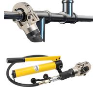 Pince à sertir hydraulique, Diamètre forme V 12-28 mm, forme TH 16-32 mm, Acier à haute résistance, Clé à molette incluse, Raccords sans fuite