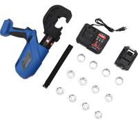 Pince à sertir hydraulique - EZ-400 - 16–400 mm² - À batterie - Sans fil - Rechargeable, électro-hydraulique - Kit - Bleu