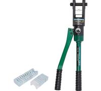 Pince à sertir hydraulique, force 120KN, 11 jeux de matrices, vert