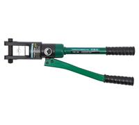 Pince à sertir hydraulique - Modèle YQK-300 - Pince à sertir pour cosses - Pression : 60 MPa - Pour câbles et fils - Outil hydraulique manuel - Couleur : vert
