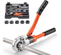 Pince à sertir hydraulique - Pince à sertir les tubes Contour en V/profil en V - Pour tubes en acier inoxydable - Mâchoires de sertissage V12 V15 V18 V22 V28 - Avec coffret - Pour l'installation et la