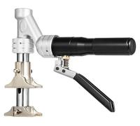 Pince à sertir hydraulique pour PEX - Kit d'outils - Avec coupe-tube et écarteur de tube - Pour la plomberie, le chauffage et le gaz - Alliage d'aluminium - Argent