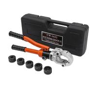 Pince À Sertir Hydraulique Professionnelle 8 T, Sertisseuse Tube Cuivre | V12-V28, Tête Pivotante 360°, 5 Matrices Ø12-28mm, Poignée Ergonomique, Outil Plomberie Chauffage Avec Coffret, Modèle CW-163