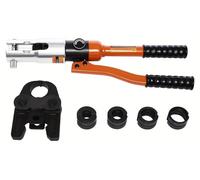 Pince à sertir hydraulique professionnelle - Ensemble d'outils de sertissage hydraulique - Pour travaux de plomberie - Acier trempé - Noir