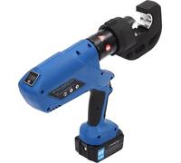 Pince à sertir hydraulique sans fil - EZ-400 - Force de sertissage 120 kN - Plage de sertissage 16–400 mm² - Batterie Li-Ion 18 V 4,0 Ah - Éclairage de travail à LED et capteur de température - Bleu