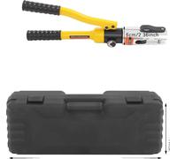 Pince à sertir hydraulique, Support hydraulique, Matrices interchangeables, Jaune
