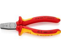 Pince à sertir isolée avec poignées multi-composants testée VDE - 145 mm Knipex
