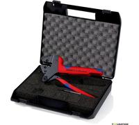 Knipex Pince à sertir universelle pour matrices de sertissage interchangeables avec poignées multimatières 200 mm, 97 43 200