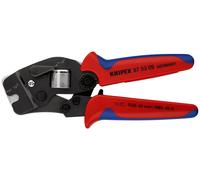 Pince à sertir Knipex, à réglage automatique, pour embouts, avec introduction par l'avant, 190 mm, 1 pièce.