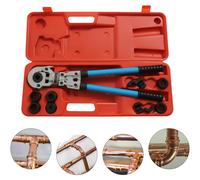 Pince à sertir, longueur 55-74 cm, force de serrage 6 tonnes, course de serrage 45 mm, coffret d'outils de dimensions 60 x 22 x 7 cm, poids brut 7,5 kg