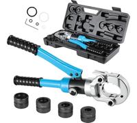 Pince a Sertir Multicouche TH, 8T, pince à presser les tuyaux pour la maison, l'industrie et le jardin, tuyau aluminium plastique/PEX/PB, pince à presser contour avec tête rotative à 360°, (TH16-32)