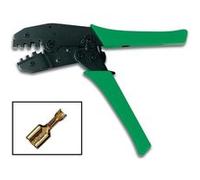 Toolland Pince à sertir pour connecteurs non-isolés AWG 10-12, 14-16, 18-20 220 mm Vert