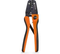 Pince à sertir pour embouts non isolés – Pince à sertir professionnelle en acier trempé – Plage de sertissage AWG 22–10 / 0,3–5,3 mm² – Poignée ergonomique en caoutchouc – Outil à main pour installati