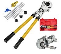 Pince à sertir pour tubes VEVOR - Jeu d'outils de sertissage manuel avec 6 embouts, pince à sertir PEX ?16-32 mm pour tubes composites, tubes composites en aluminium PEX-AL-PEX