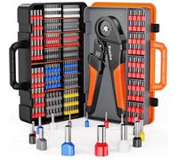 Pince à Sertir Preciva PR16-6 0.08-16mm² avec 1300 Cosses Électriques et Boîte de Rangement