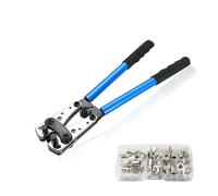 Pince à Sertir Professionnelle Pour Cosses,Avec 60Bornes à Anneau en Cuivre | Outil de Crimpage Électrique à Cliquet,Outils de sertissage Pinces d'électricien pour sertir des câbles de 6-50mm²