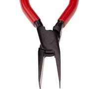 Pince à sertir STUBAI moyenne, droite 20 mm | Géométrie optimisée avec poignée courte pour les travaux de précision | Outil de ferblanterie en acier au carbone C45 | Revêtement KTL noir | Longueur 230