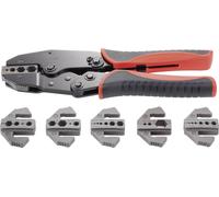 Pince à sertir TOOLCRAFT PZ-505 818645 7 pièces pour connecteur coaxial BNC, TNC, pour fiche FO