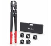 Pince à sertir - VEVOR - JT-1632 - Mâchoires TH12-TH32 (5 pcs) - PEX & alu-plastique - Étui de rangement