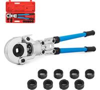 Pince à sertir VEVOR V12, V15, V22, V28, TH16, TH20, TH26, TH32 mm, Pince à sertir avec tête pivotante à 360° et poignée ergonomique en caoutchouc, Pince à sertir pour tubes portable, Pince manuelle p