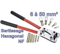 Cimco Pince à sertissage hexagonal NF de 6 à 50 mm²