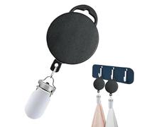Pince à serviette rétractable - Porte-serviette adhésif sans perçage, fermeture de suspension extensible | Pince de séchage murale pour serviettes, couvertures, vêtements, torchon, voyage, salle de ba