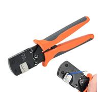 Pince à Servir les Cosses à Cliquet Outil de dénudage de câble à cliquet | Pince multifonction pour fils électriques pour Secteur Automobile Domestique Électricien Chantier Atelier Garage