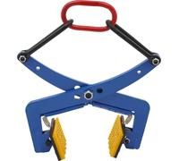 Pince à soulever les pierres / lève-bordures - Acier Q235 - Ouverture 10–30 cm - Mâchoires en caoutchouc - Capacité de charge 300 kg - Pour bordures et dalles - Bleu