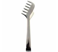 Pince à Spaghetti Pratique et Portable, en Acier Inoxydable | Argenté, Usage Extérieur, Design Simple à Ranger, Pince de Service pour Buffet et Dessert