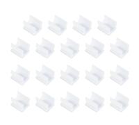 Pince à Stylo en Plastique Blanche 125pcs, Clip Adhésif pour Stylo