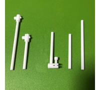 Pince à tige creuse for porte-électrode en PTFE, 1 pièce | Tige creuse et pince for un positionnement précis des électrodes.(Straight clip 80mm)