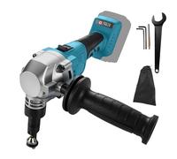 Pince à tôle sans fil pour Makita 18 V, 2200 tr/min 800 W ciseaux en métal sans balais, tête à grignoter rotative à 360°, 3 niveaux pour couper l'acier inoxydable, l'aluminium (Bleu, pour Makita)