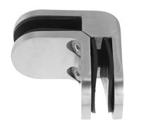 Pince à Verre D’angle 90° en Acier Inoxydable pour Garde-corps | Fixation Double Face, Épaisseur 3/8 -1/2, Surface Polie Argentée, pour Rampes et Commerces