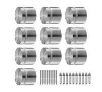Pince à verre ronde - VEVOR - CZBLJ01 - Inox SUS316 - Pour verre 8-12 mm - Lot 10 pièces