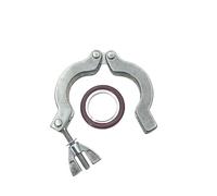 Pince à vide KF en acier inoxydable 304, raccord de tuyau joint rapide | Support de serrage sanitaire avec bague d'étanchéité, KF10 KF16 KF25 KF40 KF50 KF63 KF80 KF100(Clamp KFM Bracket,KF10)