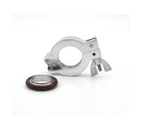 Pince à vide KF en alliage d'aluminium KF50, double broche, trois gabarits avec joint torique de support