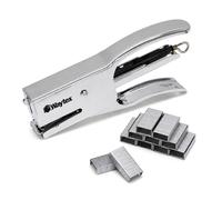 Pince agrafeuse compacte - Capacité 25 feuilles - Format compact - Métal chromé - Compatible 24/6 et 26/6
