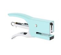 Pince Agrafeuse Manuelle en Métal Vert, Ergonomique pour Bureau | Prise Confortable, Grosse Capacité, Compacte et Robuste, pour Lettres, Menus, Voyage et Maison