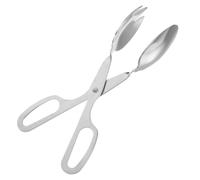 Pince Alimentaire en Acier Inoxydable, Poignée Longue, 3mm, Argenté | Acier Inoxydable, Bords Arrondis et Finition Miroir, Usage Maison et Bar, Prise Sûre