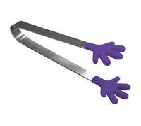 Pince Alimentaire Mini en Acier Inoxydable, Prise Précise pour Apéritifs | Silicone et Acier Inoxydable, Finition Soignée, Surface Lisse, pour Camping et Service de Boissons