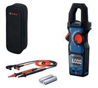 Pince ampèremétrique BOSCH PROFESSIONAL GMC 600-15, CAT IV 300V, CAT III 600V, Avec MS 90 Professional et poche