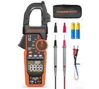 Pince Ampèremétrique Numérique CM06PRO POROMETISTO, 6000 Comptes 1000A | avec VFD en LoZ 1000V CC/750V CA, Voltmètre Ampèremètre Professionnel, Mesure AC/DC, Courant d'Appel