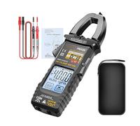 Pince ampérimétrique - Multimètre à pince 4000 points, testeur numérique portable avec rétroéclairage LCD pour courant automatique tension circuit condensateur automobile câble - électriciens