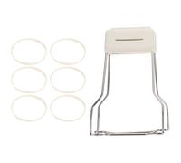 Pince Anti-brûlure pour Vaisselle, Lève-assiette Manuel en Inox Beige | Résiste à Chaleur, Prise Ergonomique Confortable, Usage la Cuisine Quotidienne, Simple et Stylé